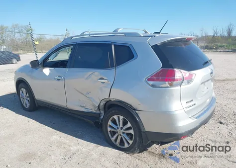 2014 Nissan Rogue Sv z USA, uszkodzony, nr VIN 5N1AT2MV5EC809136